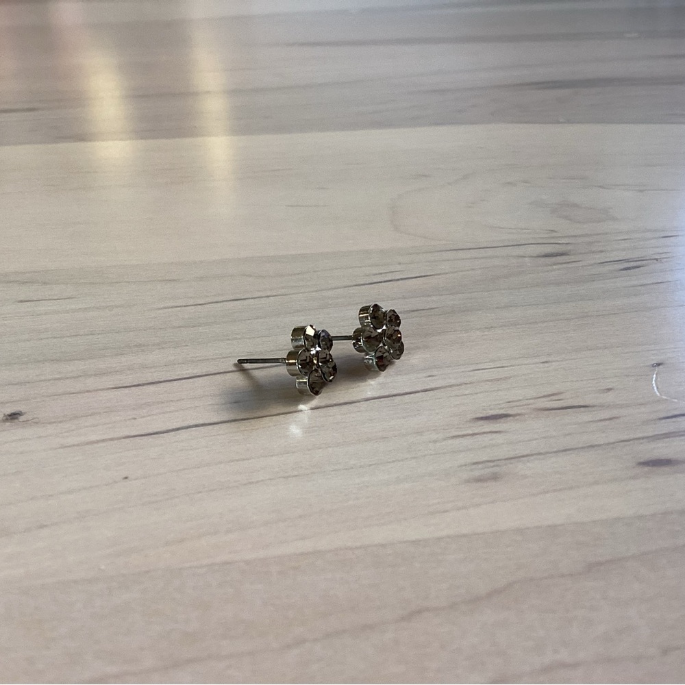 Mini Post Crystal Earrings